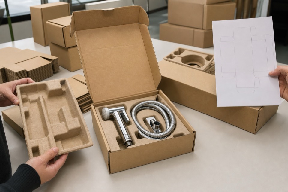 Sanitary hardware procurement scene reference
