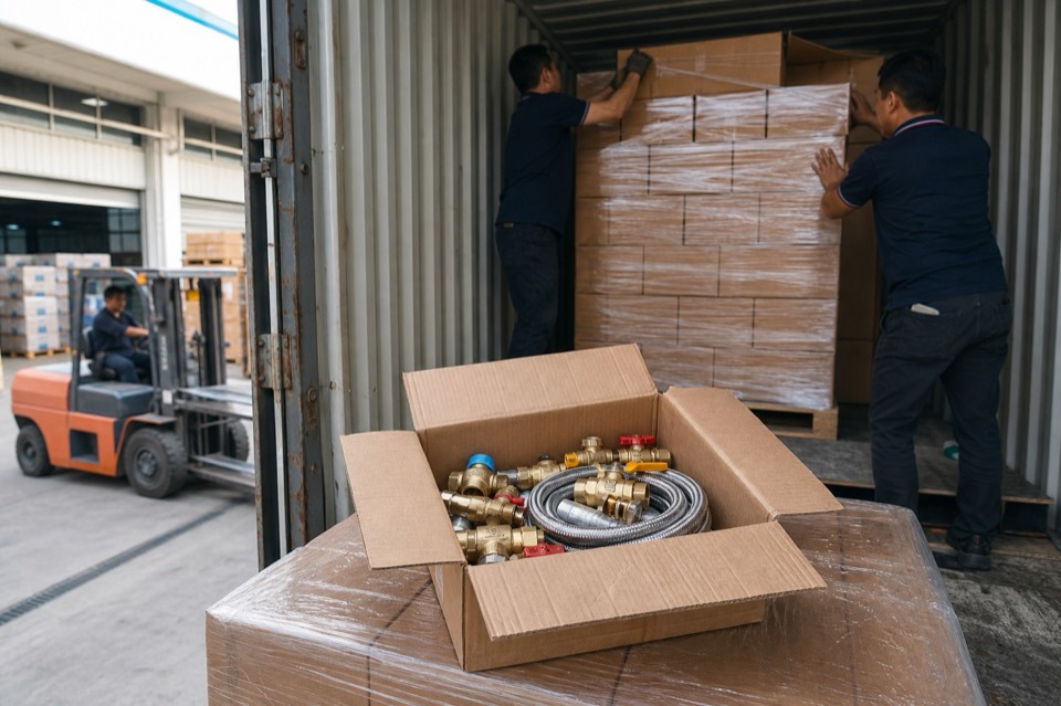 Sanitary hardware procurement scene reference